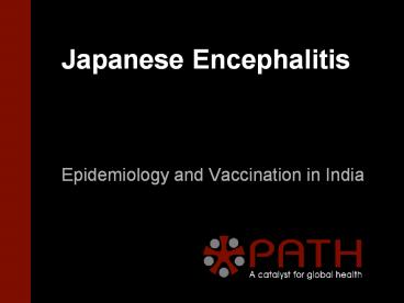 Japanese Encephalitis