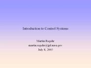 Introduction to Control Systems