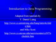 Introduction to Java Programming
