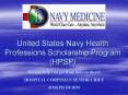 United States Navy Health Professions Scholarship Program HPSP PowerPoint PPT Presentation
