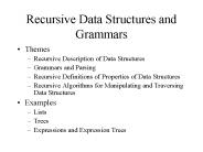 Recursive Data Structures and Grammars