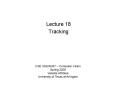 Tracking PowerPoint PPT Presentation