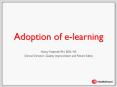 Adoption of e-learning PowerPoint PPT Presentation