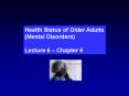 Health Status of Older Adults PowerPoint PPT Presentation