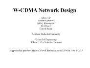 W-CDMA Network Design