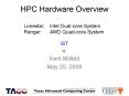 HPC Hardware Overview PowerPoint PPT Presentation