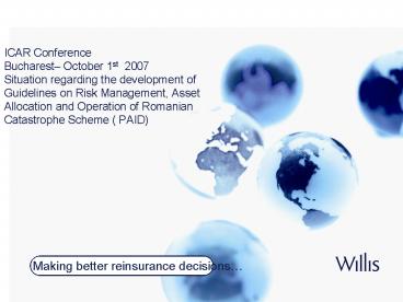 ICAR Conference Bucharest