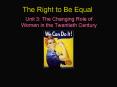 The Right to Be Equal PowerPoint PPT Presentation