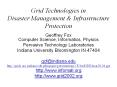 Grid Technologies in Disaster Management PowerPoint PPT Presentation