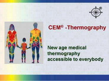 New age medical thermography accessible to everybody