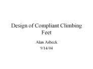 Design of Compliant Climbing Feet