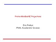Proton MiniBooNE Projections