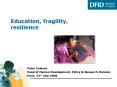 Education, fragility, resilience PowerPoint PPT Presentation