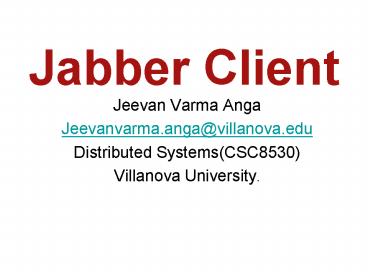 Jabber Client