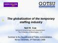 The globalization of the temporary staffing industry PowerPoint PPT Presentation