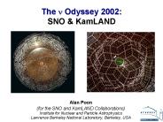 The n Odyssey 2002: SNO