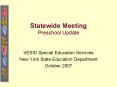 Statewide Meeting Preschool Update PowerPoint PPT Presentation