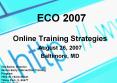 ECO 2007 PowerPoint PPT Presentation