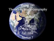 Geog 100 Themes in World Geography