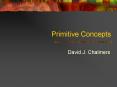 Primitive Concepts PowerPoint PPT Presentation