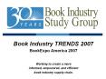 Book Industry TRENDS 2007 PowerPoint PPT Presentation