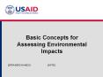 Basic Concepts for Assessing Environmental Impacts PowerPoint PPT Presentation