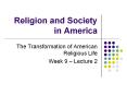 Religion%20and%20Society%20in%20America PowerPoint PPT Presentation
