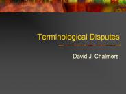 Terminological Disputes