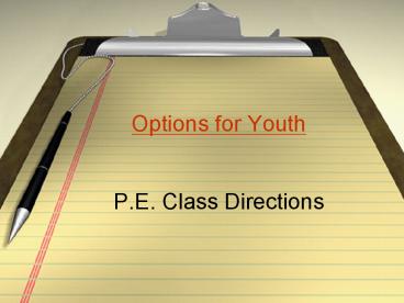 Options for Youth