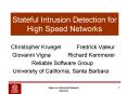 Stateful Intrusion Detection for High Speed Networks PowerPoint PPT Presentation