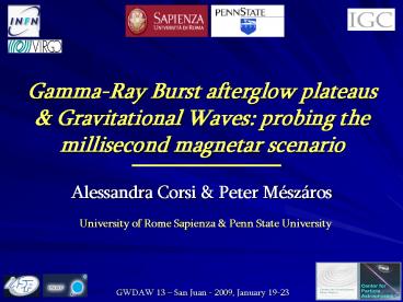 GammaRay Burst afterglow plateaus