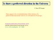 Is there a preferred direction in the Universe