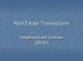 Real Estate Transactions PowerPoint PPT Presentation