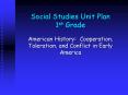 Social Studies Unit Plan 1st Grade PowerPoint PPT Presentation