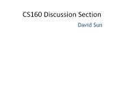 CS160 Discussion Section
