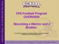 CPA Football Program PowerPoint PPT Presentation