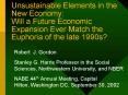 Unsustainable Elements in the New Economy: Will a Future Economic Expansion Ever Match the Euphoria PowerPoint PPT Presentation