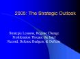 2005: The Strategic Outlook PowerPoint PPT Presentation