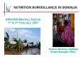 NUTRITION SURVEILLANCE IN SOMALIA PowerPoint PPT Presentation