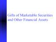 Gifts of Marketable Securities and Other Financial Assets PowerPoint PPT Presentation