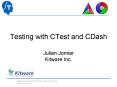 Testing with CTest and CDash PowerPoint PPT Presentation