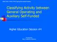 Classifying Activity between General Operating and Auxiliary SelfFunded PowerPoint PPT Presentation