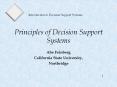 Principles of Decision Support Systems PowerPoint PPT Presentation