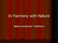 In Harmony with Nature PowerPoint PPT Presentation