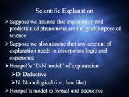 Scientific Explanation
