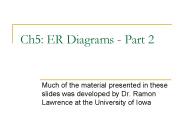 Ch5: ER Diagrams - Part 2