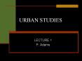 URBAN STUDIES PowerPoint PPT Presentation