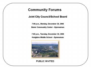 Joint City Council/School Board