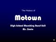 Motown PowerPoint PPT Presentation