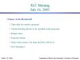 SLC Meeting July 16, 2003 PowerPoint PPT Presentation